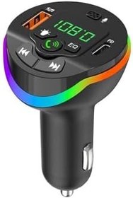 Resim PDAteknoloj FT608 Araç Fm Transmitter 5.3 Bluetooth Araç Kiti TF-Card Girişli Usb Type-C Hızlı Şarj Çıkışlı Çakmaklık Girişli (FT608) 