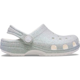 Resim Crocs Classic Iridescent Glitter CgK Çocuk Beyaz Terlik 210986-100 