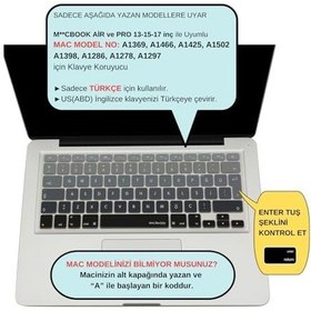 Resim Apple Uyumlu MacBook Air Pro Klavye Koruyucu Us To Tr Ombre Eski Usb Li Model 2008/2017 Yılı İle Siyah Gri 