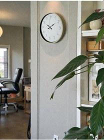 Resim 36 Cm Krem Sade Dekoratif Duvar Saati Açık 