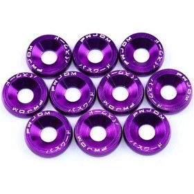 Resim Hightower 10'lu M6 Jdm Çamurluk Kaporta Motor Vida Seti Mor 