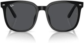 Resim Ray-Ban Rb4401d Kare Güneş Gözlüğü, Siyah/Koyu Gri 