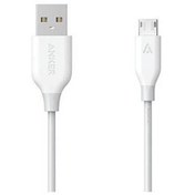 Resim Powerline 0.9M Micro USB Şarj/Data Kablosu - Beyaz Anker