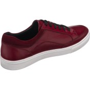 Resim Costo Shoes Kadir-02 Bordo Dana Derisi Büyük Numara Erkek Spor Ayakkabısı Rahat Geniş Kalıp Şık 
