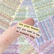 Resim 406 adet Ilham Verici Alıntı Sticker Seti - Eğlenceli Macaron Renkleri, Scrapbooking Malzemeleri, Günlük Tutma ve Planlayıcı Süsleme, DIY Sanat ve El Sanatları için Vintage Estetik Cümleler, Defter ve Albüm Kolaj Kiti 