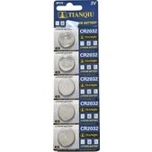 Resim Tianqiu CR2032 3V Lithium Pil - 5 Adet 