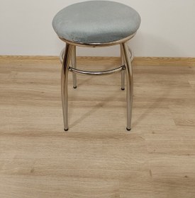 Resim Evko Mobilya Tabure, Bar Taburesi, 2'li Tabure, Metal Ayaklı Tabure - Gri 