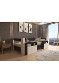 Resim Herseycik Ninnimo Montessori 90X190 Yatak Uyumlu Karyola M1-41 Antrasit 