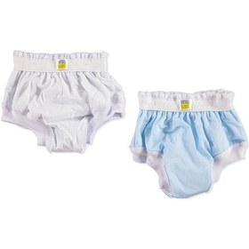 Resim Hellobaby 2'li Alıştırma Külodu Mavi Beyaz 2 Adet 