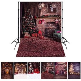 Resim Noel Temalı Fotoğraf Fon Perdesi - 1.5x2m Poliester Çocuk Ve Portre Çekimleri İçin 6 Farklı Desen 