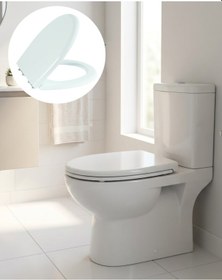 Resim Ilkeshop Standart Klozet Kapağı Universal Uyumlu Kolay Temizlik Kaydırmaz Taban Tasarım Çok Renkli 