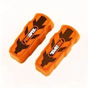 Resim Dream011 Yeni İndirim Bajaj İçin Turuncu Renkli Kaymaz Pedal Tabanları Geniş Ön Ayaklık 