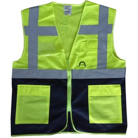 Resim Skygo Yönetici İkaz Yeleği Sarı/Lacivert S Beden 