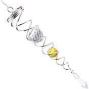 Resim Homyl 7.5 Kristal Spiral Twister Rüzgar Kapalı Açık Kehribar 