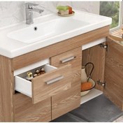 Resim Orka Enez 100 Cm Mdf Livana Banyo Dolabı Alt Modül Ve Lavabo Çok Renkli 