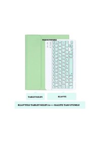 Resim Apple Uyumlu iPad 10. Nesil 10.9 İnç 2022 Bluetooth Klavyeli Kılıf Kalem Bölmeli Türkçe Klavye Kılıf 