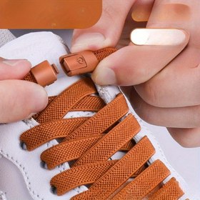 Resim 4'lü spor bağcık seti, bağlamadan ayarlanabilir tembel bağcık tokası, 2 bağcıklı ve 2 toka dahil, hızlı bağlantı aleti 