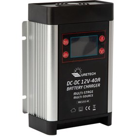 Resim URETECH DC-DC Akü Şarj Cihazı 12V 40 A Amper Güneş Paneli ve Alternatörden Yaşam Aküsü Şarjı 