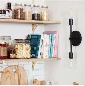 Resim Riolight Retro Ikili Metal Duvar Aplik (543644607) Siyah 