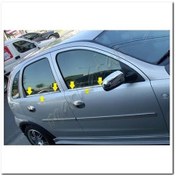 Resim Markadan Opel Corsa C Krom Cam Çıtası 2000-2006 4 Parça Paslanmaz 