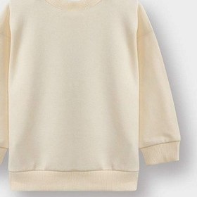 Resim Defacto Erkek Bebek Bisiklet Yaka Baskılı İçi Yumuşak Tüylü 2li Sweatshirt G4283a525wner118 Ekru-er118 