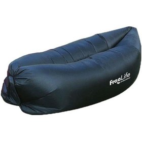 Resim Andoutdoor Pratik Şişme Şezlong-siyah 