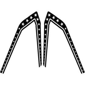 Resim Gogomoto Cg Siyah Yıldızlı Depo Şeridi 