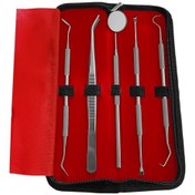 Resim Profesyonel Diş Tartar Sökücü Paslanmaz Çelik 5 Li Set Ağız Sağlı 