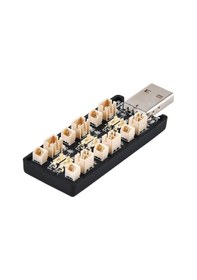 Resim 6 Kanal Usb 3.7v Lityum Pil Şarj Kartı 0.6a / 0.2a 2mm Ve 1.25mm Jst-ph Soket Rc Oyuncak 