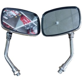 Resim Cg Cup Scooter 10 Mm Nikel Kisa Kollu Modifiye Ayna Takımı 