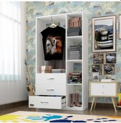 Resim Kenzlife giysi dolabı ökkeş 175*90*40 byz gardırop 3 çekmeceli 