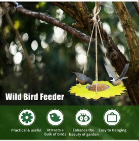 Resim Wezone "paslanmaz Çelik Kuş Yemliği - Bahçe Ve Balkon İçin Dekoratif Asılı Kuş Besleyici" 