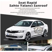 Resim Skoda Rapid Parlak Siyah Yalancı Çakma Sahte Sunroof 