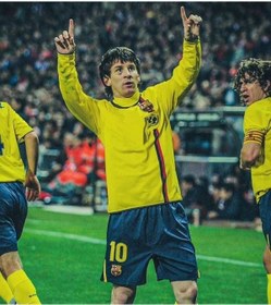Resim jabuka Barcelona 2008/09 Sezonu Lionel Messi Nostalji Forması (SARI) 