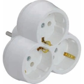 Resim Far 3'lü Fiş Priz Papatya 