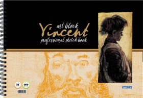 Resim Vincent Art Block Spiralli Resim Defteri 35x50cm 15 Yaprak 4 Lü Paket 2577 