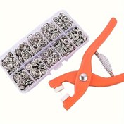 Resim 50 Adet Manuel Basınç Pense ile Çıtçıt Seti - DIY Dikiş, El İşleri, Giyim, Şapka & Çanta Kiti, Çıtçıt Seti 