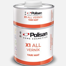 Resim Polisan X1 ALL Vernik Yarı Mat Şeffaf 0,60L 