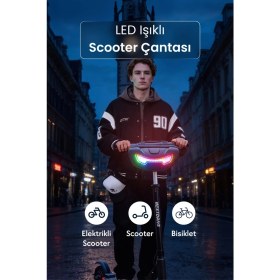 Resim Zampago LED Işıklı Akıllı Scooter Çantası - Sct-3 
