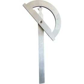 Resim D&W Açılı Iletki Gönye Açı Ölçer Cetvel 80X120 mm 