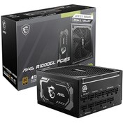 Resim MSI PSU MAG A1000GL PCIE5 1000 W 80+ Gold Güç Kaynağı 