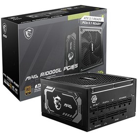 Resim MSI PSU MAG A1000GL PCIE5 1000 W 80+ Gold Güç Kaynağı 