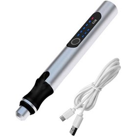 Resim Padalink Taşınabilir Mini Elektrikli Oyma Kalemi - Hız Göstergeli Şarjlı Gravür Aleti 