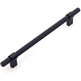 Resim System Siyah 128 mm Çekme Mobilya Kulpu (SY8774 0128 AL6-AL6) 