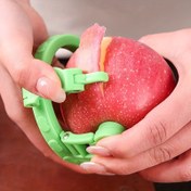 Resim 1 adet Çok Fonksiyonlu Manuel Meyve ve Patates Soyucu - Elitler için Kolay Kullanım Yöntemi - Evde Pişirme, Sebze Hazırlama, Modern Mutfak Eşyaları, Ergonomik Sap ile Dayanıklı Plastik Gıda Güvenli Tasarım 