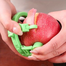 Resim 1 adet Çok Fonksiyonlu Manuel Meyve ve Patates Soyucu - Elitler için Kolay Kullanım Yöntemi - Evde Pişirme, Sebze Hazırlama, Modern Mutfak Eşyaları, Ergonomik Sap ile Dayanıklı Plastik Gıda Güvenli Tasarım 