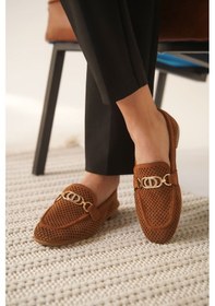 Resim Sally Kadın Süet Taba Günlük Ayakkabı Taba 