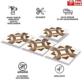 Resim Tink Kendinden Yapışkanlı Ahşap 004 Desenli Pvc Karo 30x30 Cm 