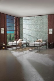 Resim Unimet Armas Genç Çocuk Yatak Odası Metal Ranza Ve Karyola 90x200 Kahverengi (AHŞAP LATALI) 