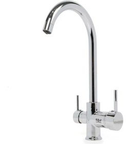 Resim Su Arıtma Cihazı İçin 3 Yollu Kuğu Krom Musluk 